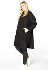 Coat hooded - black - #1