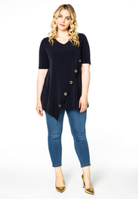 Tunic flare crossoverlay DOLCE - blue - #1
