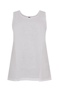 Singlet LINEN - white - #4