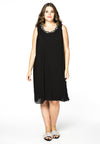 Dress plissé VOILE - black