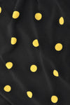 Tunic puckered shoulder DOTS - black - #5