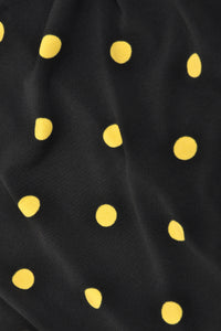 Tunic puckered shoulder DOTS - black - #5