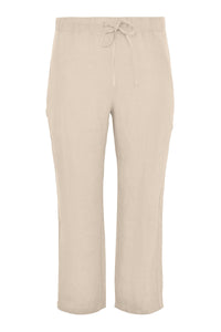 Trousers long LINEN - brown - #4