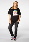 T-Shirt wide POP ART - black - #2