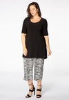 Tunic bow wide bottom DOLCE - black - #1