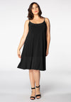 Dress spaghetti straps DOLCE - black