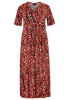 Dress cross-overlay RED LEO - red - #4
