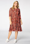 Robe à volants red leo - Rouge