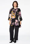 Blouse SELENA pointy hem - black - #1