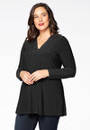 Tunic DOLCE flare v-neck - black - #2