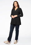 Tunic DOLCE flare v-neck - black