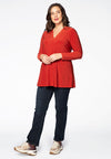 Tunic DOLCE flare v-neck - orange - #1