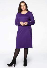 Dress INTERLOCK pockets - purple - #1