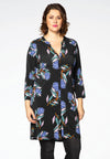 Tunic VERA grandad collar - black - #1