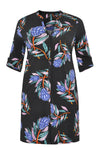Tunic VERA grandad collar - black - #4