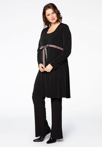 Cardigan en DOLCE à bande et rayuresCardigan DOLCE stripe tape - black - #1