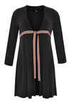 Cardigan en DOLCE à bande et rayuresCardigan DOLCE stripe tape - black - #4