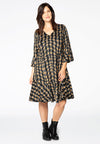 Dress ruffled BLACK CAMEL - black - #1