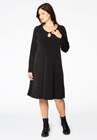 Dress wide bottom DOLCE - black - #1