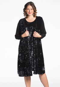 Cardigan SEQUINS - black - #2