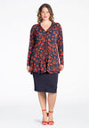 Tunic LEA knot v-neck - blue - #1