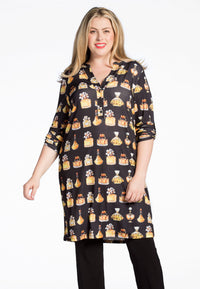 Tunic grandad collar PERFUME - black - #2