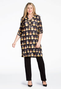 Tunic grandad collar PERFUME - black - #1