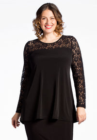 Tunic DOLCE flare lace - black - #2