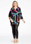 Tunic NEON CHAINS wide - black - #2