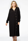 Dress buttoned VISCOSE - black - #2