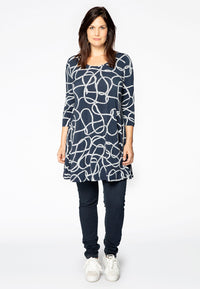 Tunic wide bottom SAILOR - blue - #1