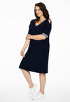 Dress cold shoulder DOLCE - blue - #1