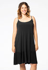 Dress spaghetti straps DOLCE - black