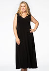 Dress lace v-neck DOLCE - black - #2
