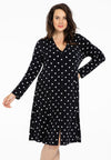 Cardigan long DOTS - black - #1
