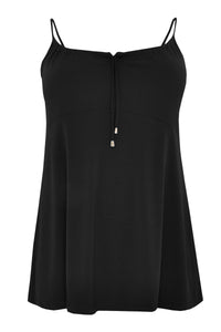 Débardeur spaghetti à encolure ronde DOLCESinglet flare spaghetti DOLCE - black - #4