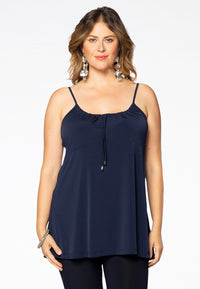Débardeur spaghetti à encolure ronde DOLCESinglet flare spaghetti DOLCE - blue - #2