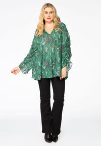 Blouse manches froncées SNAKEBlouse wide SNAKE - green - #2