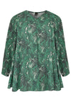 Blouse manches froncées SNAKEBlouse wide SNAKE - green - #4