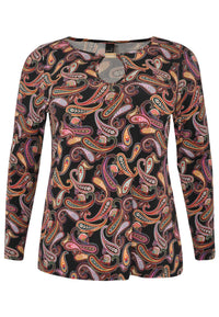 Shirt relax PAISLEY - black - #4