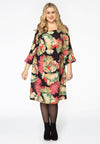 Dress ruffled CASSIS - red - #1