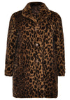 Manteau en fausse fourrure BROWN LEOPARDCoat fake fur BROWN LEOPARD - brown - #4