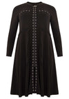 Cardi-dress eyelets DOLCE - black - #4