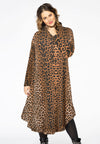 Blouse-jurk ruches LEOPARD - brown - #2
