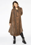 Blouse-jurk ruches LEOPARD - brown - #1