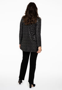 Cardigan short SPOTS - black - #3