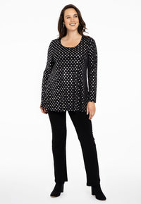 Tunic flare SPOTS - black - #1
