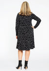 Dress frilled bottom CIRCLES - black - #3