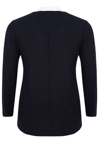 Cardigan gold button DIAGONAL - blue - #4