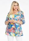 Tunic flare FLORAL - blue - #2